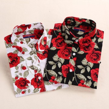 Floral Women Long Sleeve Shirt32404199685